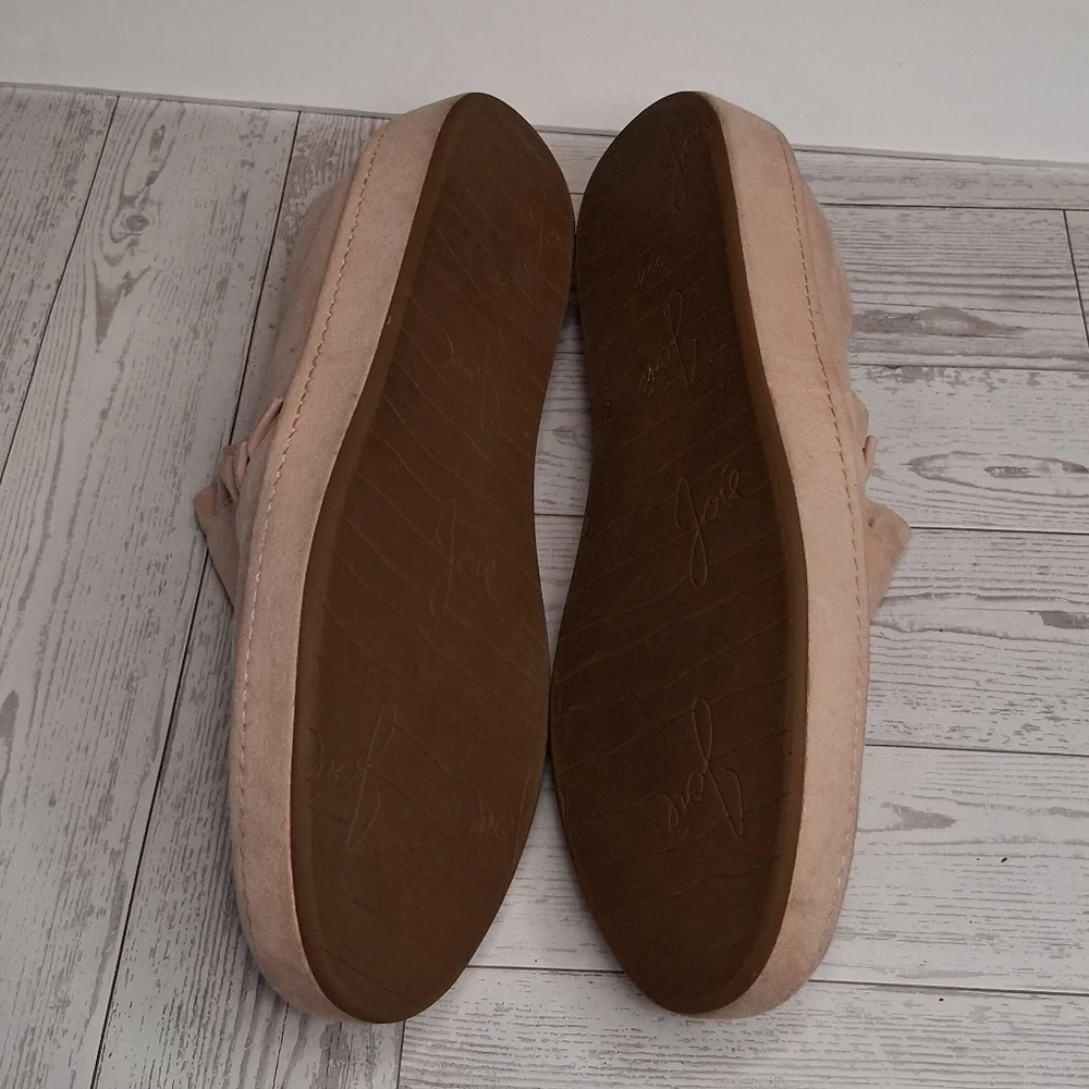 Joie Dee Pink Ruffled Cool Girl Slip-On Sneakers Size 39.5=9.5